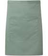 PR141 Premier 'Colours' Mid Length Apron with Pocket Sage colour image